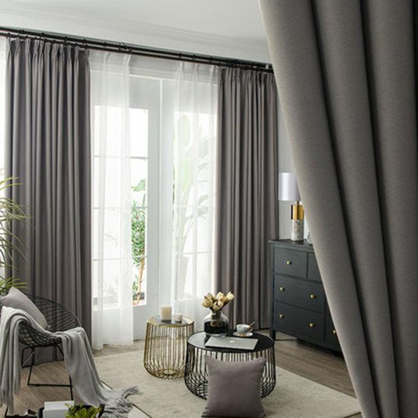 

curtain & drapes 16 colors simple and modern finished window curtains living room bedroom shading full shade cloth blackout