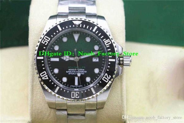 

2 colors 40mm sea men's automatic watch men ceramic bezel stainless steel luminous sea black green dial 116600 watches calendar sports, Slivery;brown