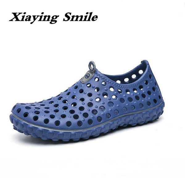 

slippers 2021 summer classic men outdoor casual flats sandals non-slip hole shoes beach, Black