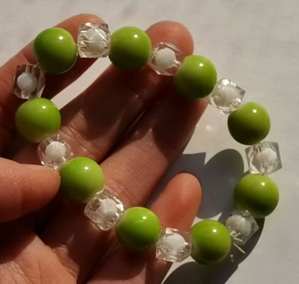 

12 pcs nice bracelet handmade glass beads jewelry, Black