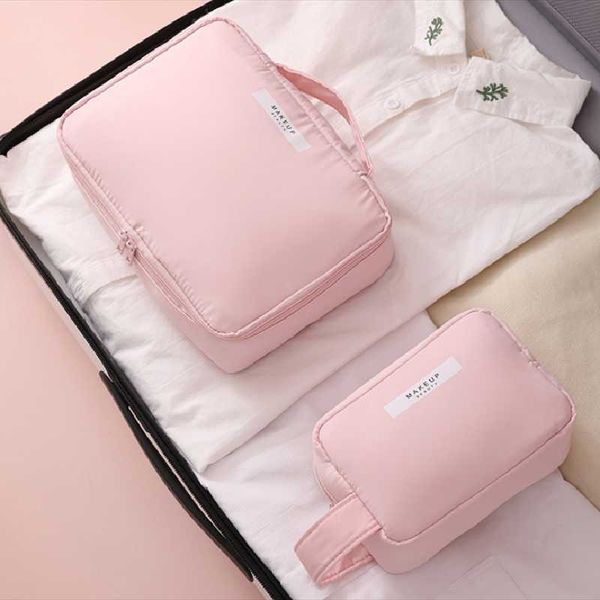 

storage bags travel double-layer portable toilet bag simple net red ins wind cosmetic