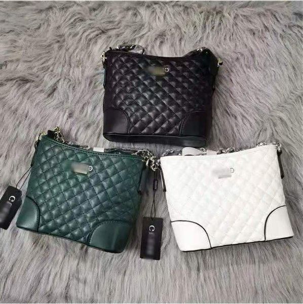 

2021 new guss bag embroidered lingge chain bucket women's shoulder belt diagonal
