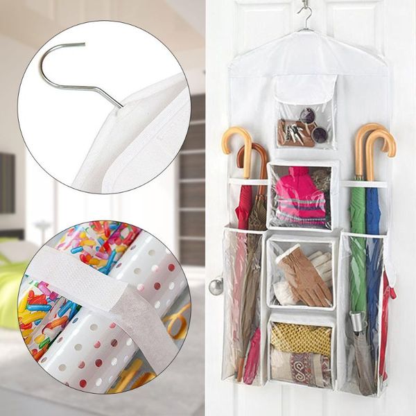 

closet hanging organizer sundries oxford cloth double-sided multifunctional gift bag home bedroom storage pockets wrap wall door boxes & bin