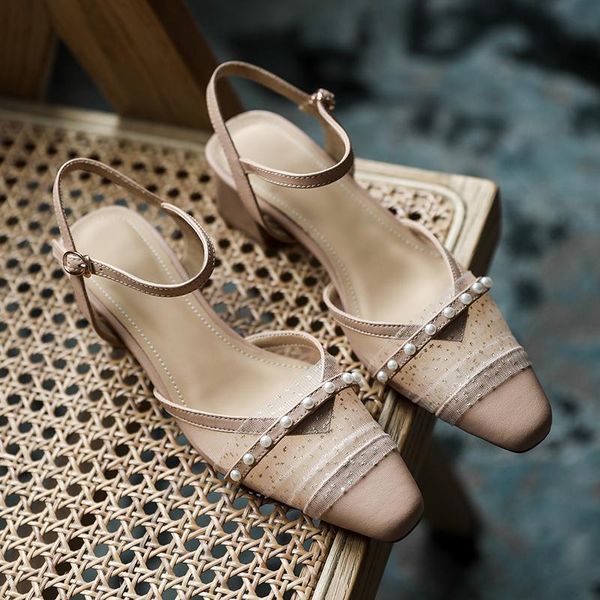 

sandals women summer fashion women's 2021 all-match comfortable pointed leisure shoes high heels, Black