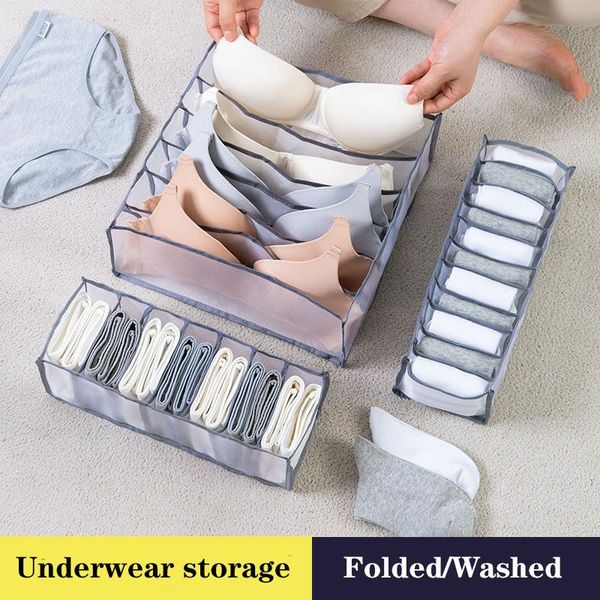 

storage drawers thicken nylon sorting box underwear sock organizer deskdrawer classification cosmetics makeup boxes home accessories