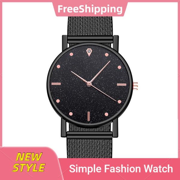

wristwatches watch women dress stainless steel band analog quartz wristwatch fashion luxury ladies golden rose gold clock 533, Slivery;brown