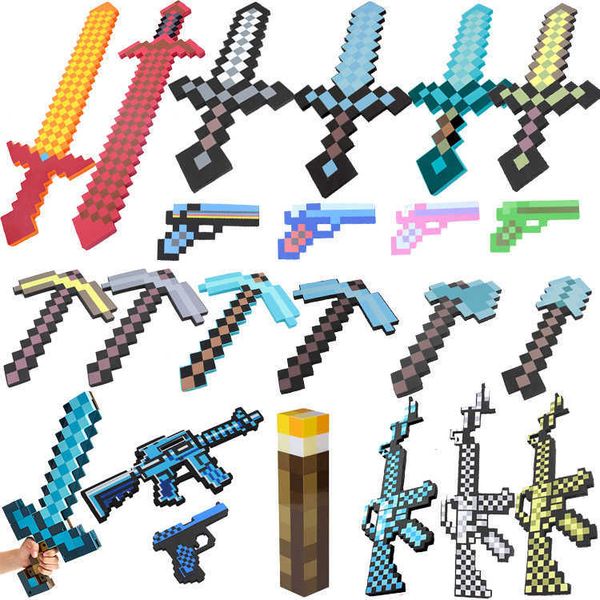 

my world around toy model eva foam sword weapon pick axe handle tool