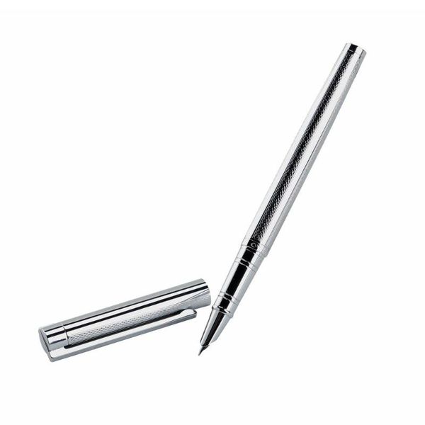 

fountain pens jinhao pen 126 executive complete silver fine hooded nib(silver)