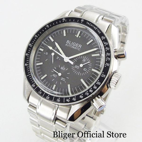 

2019 new automatic gentlemen clock week date indicator grey dial polished case 40mm self-propelled movement, Slivery;brown