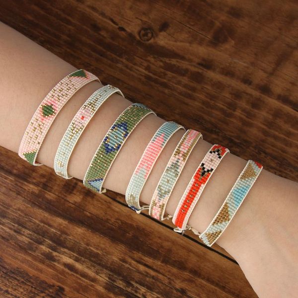 

charm bracelets kelitch miyuki for women pulseras jewelry handmade fashion friendship anime friends bracelet gift wholesale, Golden;silver