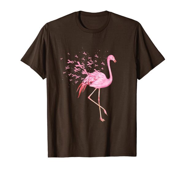 

Cute Flamingo Pink Ribbon Breast Cancer Awareness T-Shirt, Mainly pictures