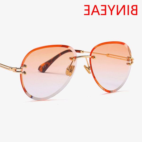 

sunglasses sunglasses vintage rimless tinted oval women's big clear round glasses gradient crystal sunglasses feminino, Black