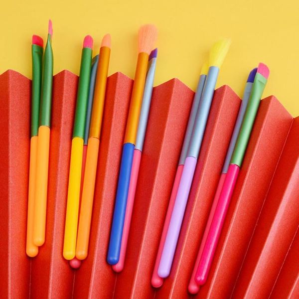 

makeup brushes 1 set eye shadow liquid foundation brush soft bristle professional plastic facial make up for women