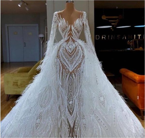 

evening dress women dress yousef aljasmi ball gown v-neck feather lace ap0pliques with trail long sleeve strapless kim kardashian kylie jenn, Black;pink