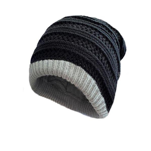 

beanies winter comfortable loose cap solid color outdoor bonnet skiing hat fashion wool knitted hats for men clothing accessories
