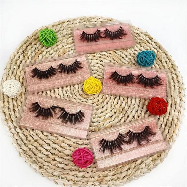 5d 20-25mm cílios 8 estilos maquiagem olho cílios falsos cílios falsos grossos de espessura de cílios 3D Ferramentas de beleza Maquillaje Pestanas Postizas