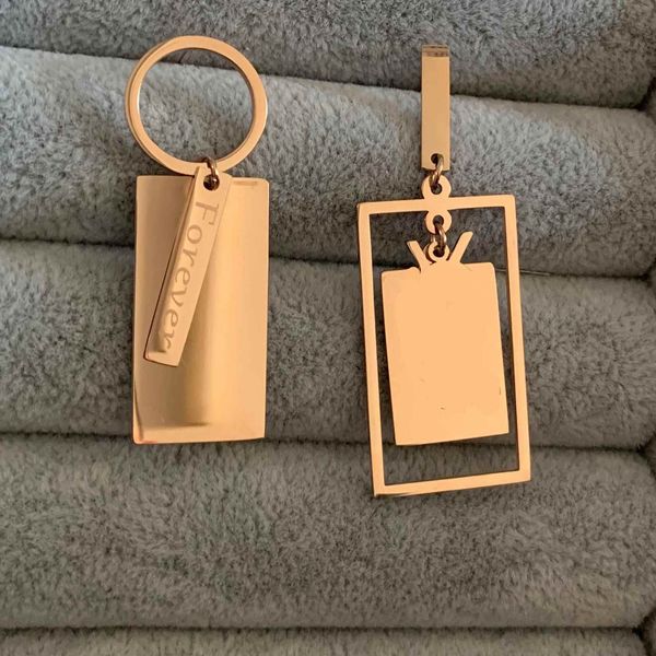 

rose gold big size extravagant design studs high polished stainless steel logo stamp earrings for women jewelry hoop wholesale, Golden;silver