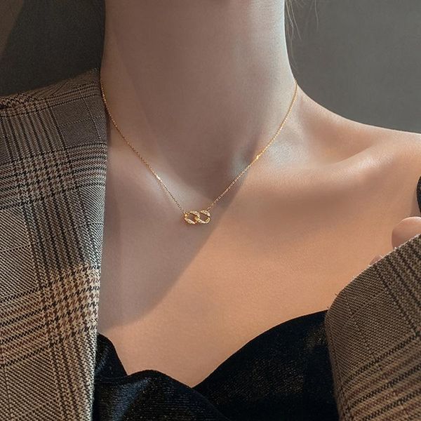 

chains fashion jewelry link pendant necklace design high qulaity crystal chain selling for women gifts, Silver