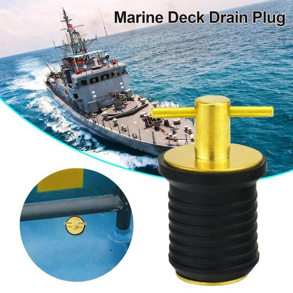 

rafts/inflatable boats brass drain plug corrosion resistance good seal deck