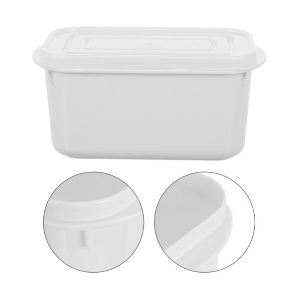 

dishes & plates 2pcs butter boxes crisper preservation storage cases (white)