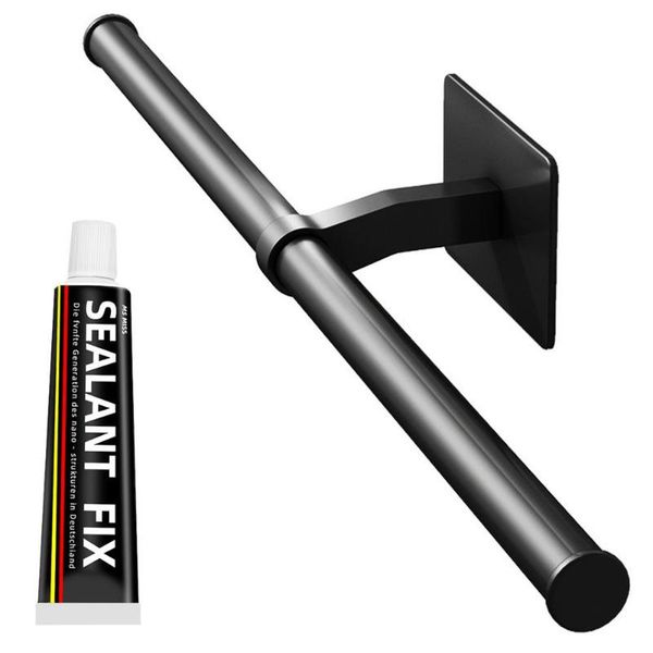 

towel racks hole-rack bathroom holder thicken metal toilet paper bracket simple and creative hanging support