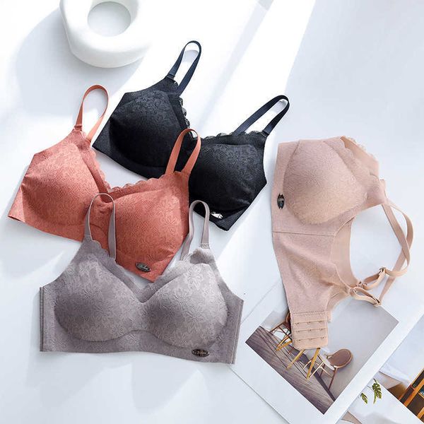 

lace with non marking naked bra for office workers, Black;white