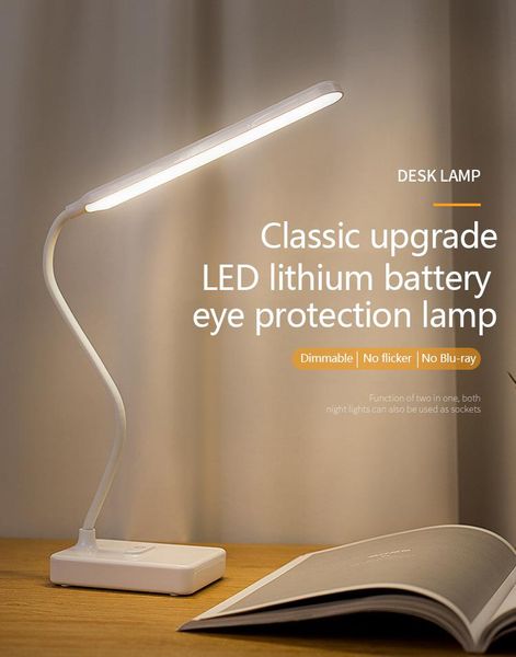 

table lamps led desk lamp usb rechargable reading light dimmable touch eye protection folding student study