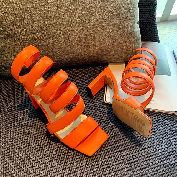 

high heels women sandals serpentine winding shoes luxury femmes chaussures runway sandalias mujer fashion zapatillas, Black