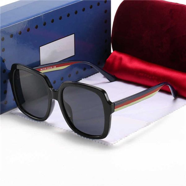 Designer-Zähler mit der gleichen Art von polarisierten Doppel-G-Sonnenbrillen für Männer und Frauen, großes Gesicht, dünn, Anti-Ultraviolett-Fahren