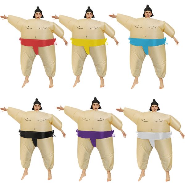 Costumi mascotteHot Adult Sumo Fighter Costumi gonfiabili Festa di Halloween Gioco di ruolo Disfraz per uomo Donna Scuola Stage DressBambola mascotte cos