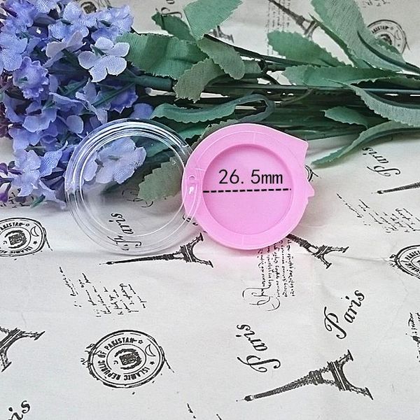 

storage bottles & jars 26.5mm empty pink side opening cosmetic lipstick lip containers round eyeshadow powder sample case eye brow stor