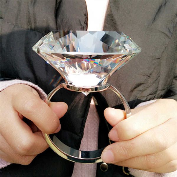 Kreativer Kristall großer Diamant Hochzeitsgeschenk Vorschlag Requisite Valentinstag Geständnis Freundin Geburtstagsgeschenk Partybevorzugung SH190923 zu geben