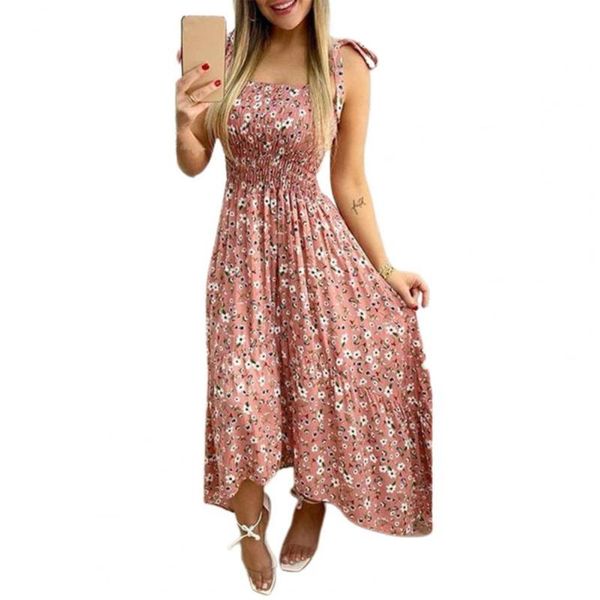

casual dresses vintage women dress floral print off shoulder boho sling low cut patchwork for party beach wear blue xxl vestidos, Black;gray