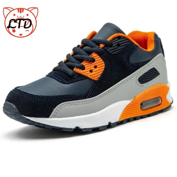 

autumn boys girls fashion sneakers little kids leather trainers children school sport shoes soft running shoes boys girls boots 211022, Black
