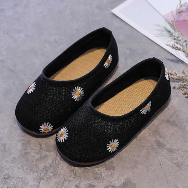 

elling designer new children flat shoes for girls princess bowknot fashion knitted breathable dance dress kids girl