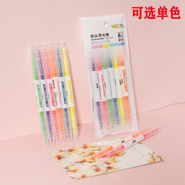 

painting pens double head orcent students use marker pen to make not, Black;red