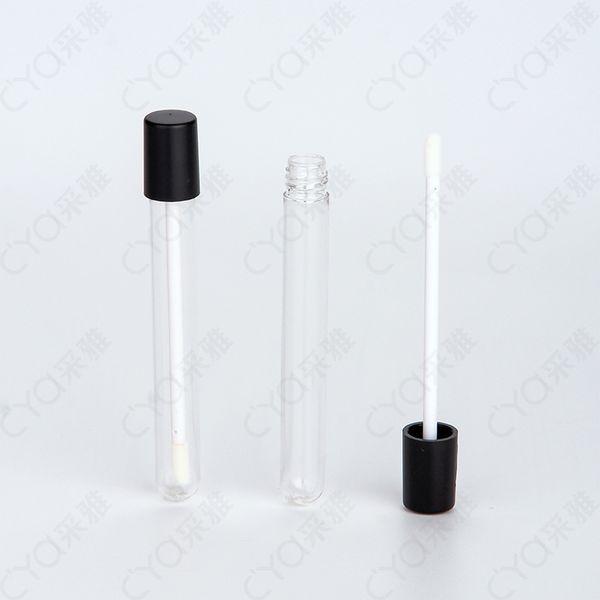 

factory wholesale round tube lip gloss bottle transparent eyelash growth liquid pack mascara air traffic control