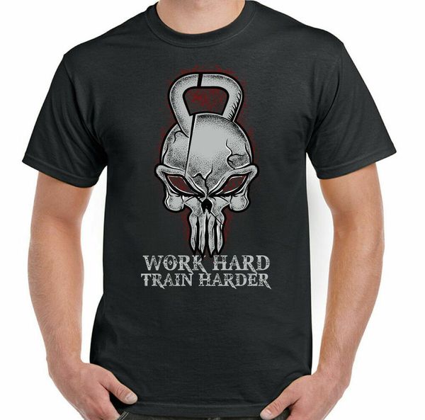 

work hard train harder mens funny fitness training mma the, White;black