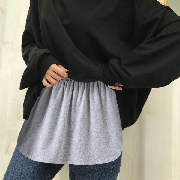 

skirts women layered tiered skirt sheer cloth hem extender half slip plus size pants decoration fashion white t-shirt, Black