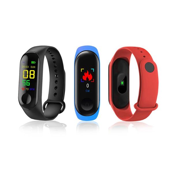 

smart wristbands m3plus band watch color screen wristband heart rate activity fitness tracker electronics bracelet