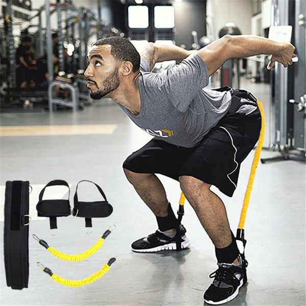 

leg bouncing trainer pull rope basketball elastic squat puller gym fitness exercise resistance bands