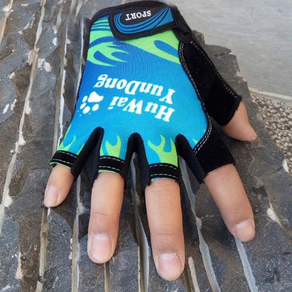 

five fingers gloves women men mittens sun protection skidproof driving thinness sport exercise summer outdoor riding training half, Blue;gray
