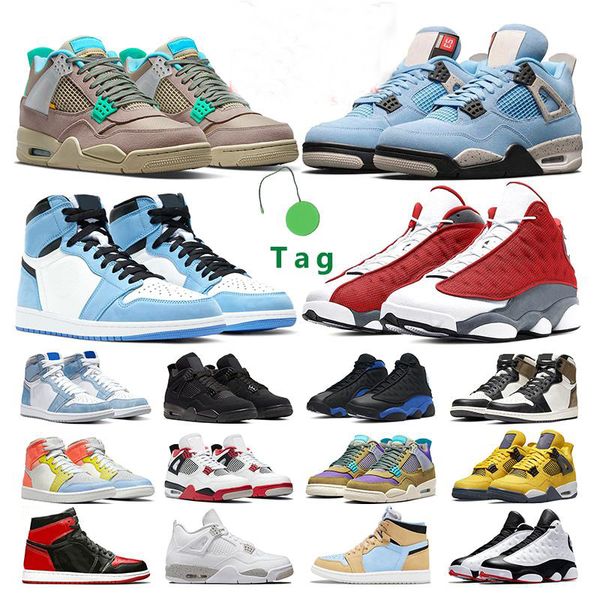 

men basketball shoes 1s university blue 4s white oreo taupe haze black cat 13s red flint hyper royal women sport sneaker trainer outddor