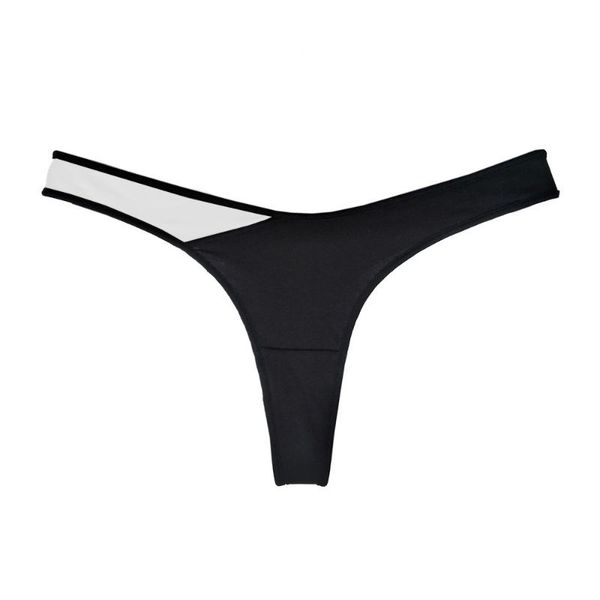 

panties female underpants thong solid color pantys lingerie -xl g-string cotton women's underwear gym clothing, White;black