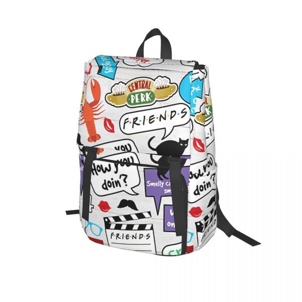 

backpack friends tv show for girls boys travel rucksackbackpacks teenage school bag