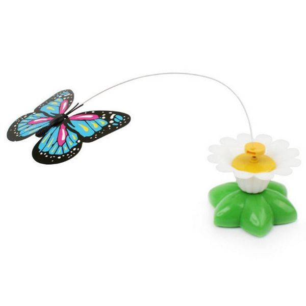 

automatic electric rotating cat toy colorful butterfly bird animal shape interactive pet dog kitten training indoor toys
