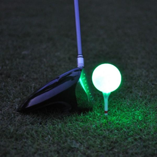 

golf balls glowing led night glitter long-lasting sports 6 colors