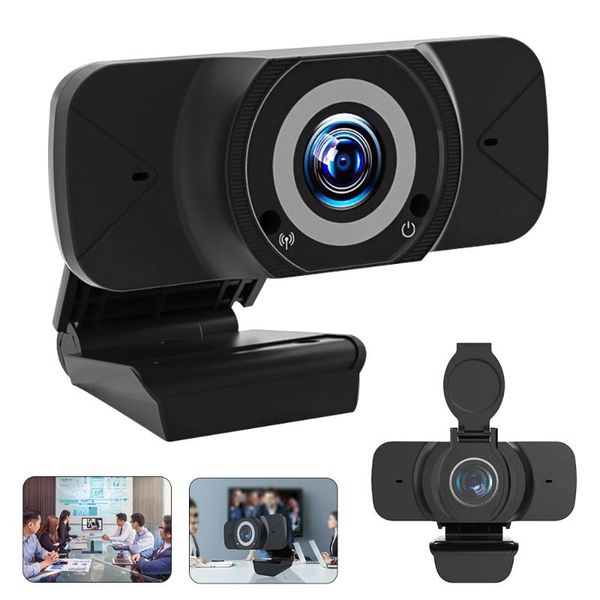 

webcams computer camera usb hd webcam 1080p drive live cam 30fps 3 mega auto focus with mic for online meeting lesson video chat