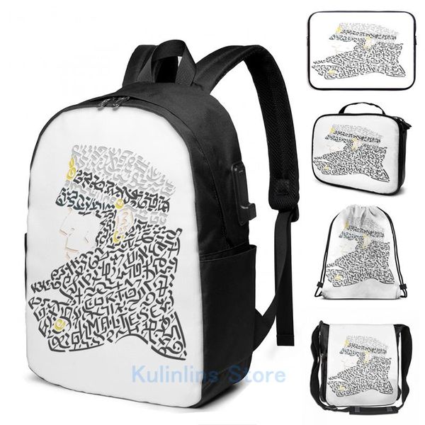 

backpack funny graphic print corto maltese usb charge men school bags women bag travel laptop