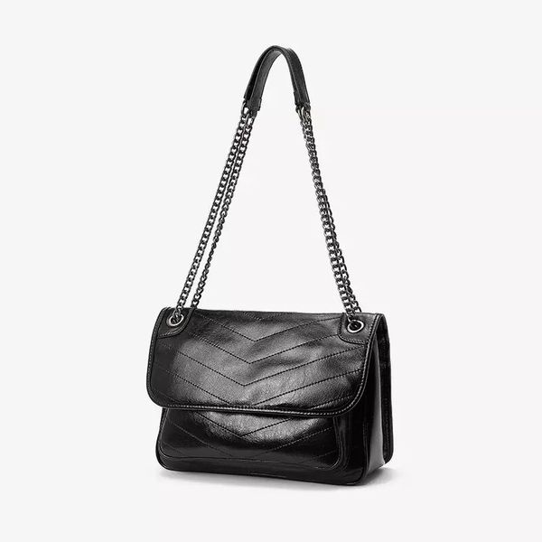 

luxury designer 2021 women's leather shoulder bag handbag large capacity chain foldable crossbody female wallet with box